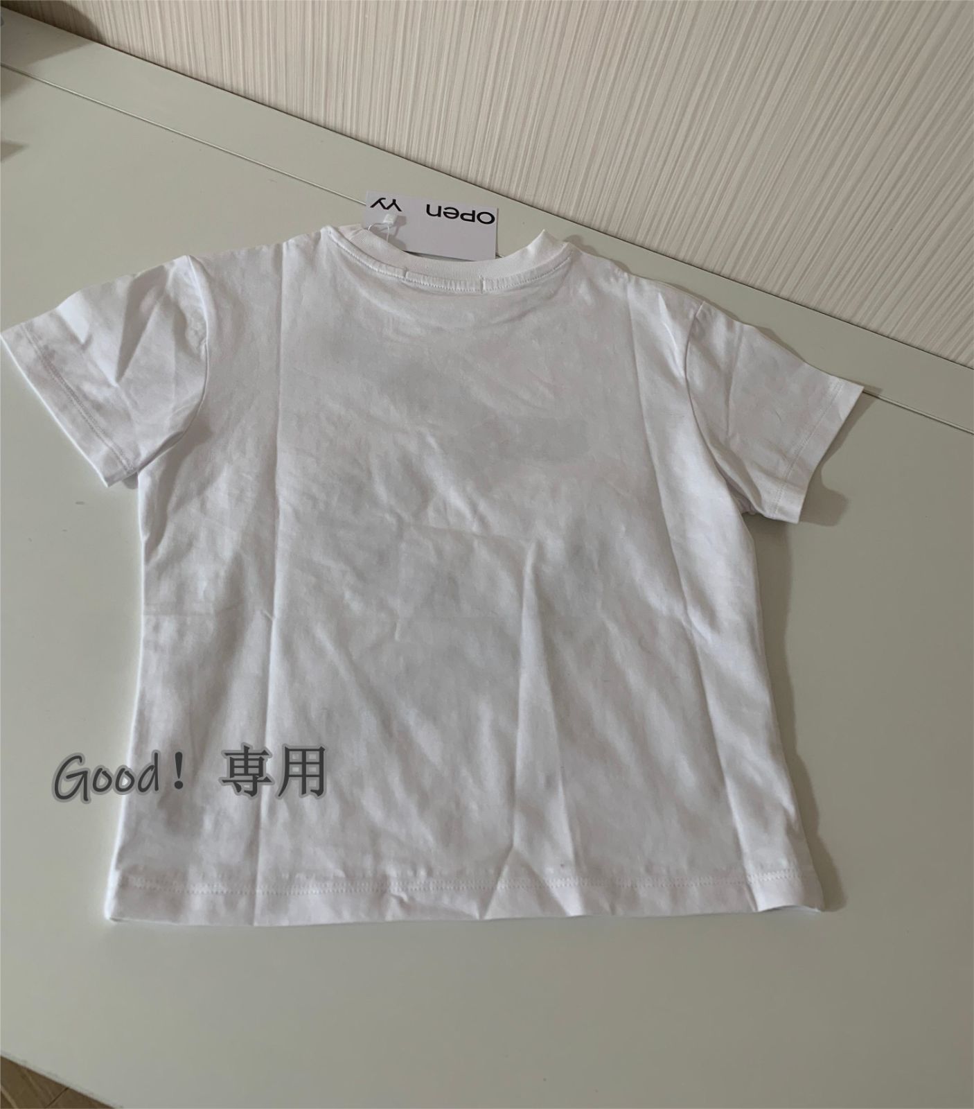 OPEN YY T-shirt 半袖 Tシャツ 韓国 ホワイト レディース トップス The