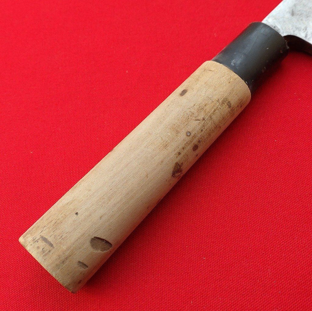 本国茂 特製 出刃包丁 刃長約185㎜ 峰厚最大約10㎜ 重量約335g 片刃 和