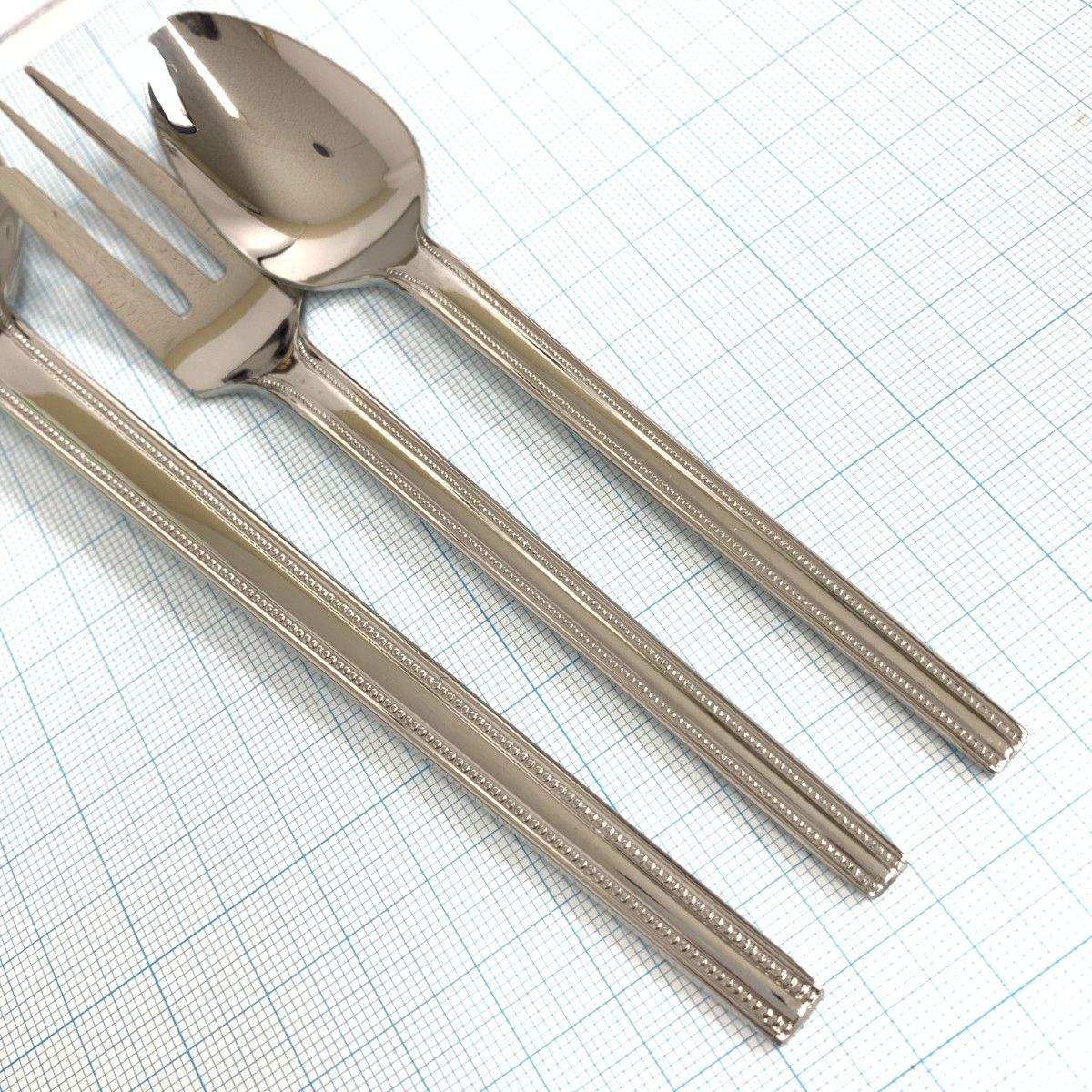 新品同様 AZUMA アズマ 18-10ステンレス カトラリー 48本セット ケース