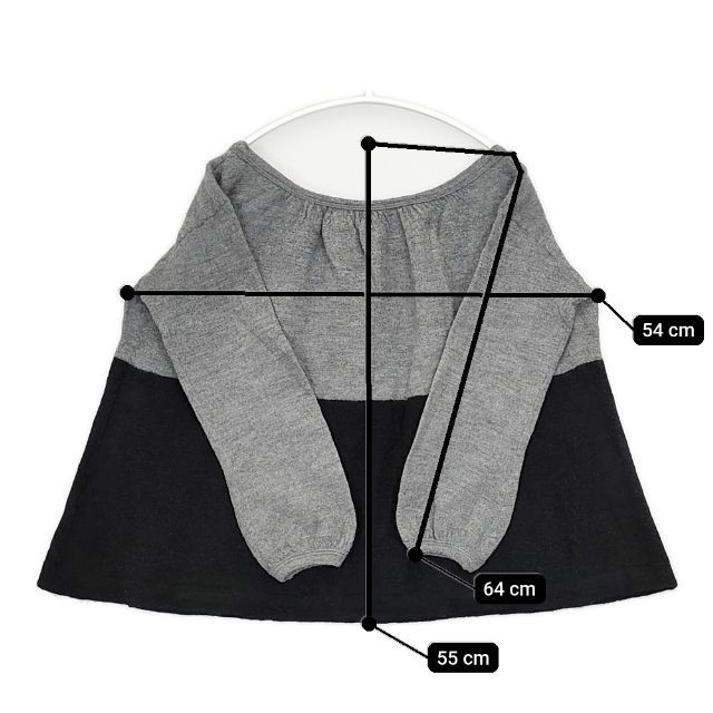 45R/45rpm バイカラーウール天竺ブラウス 定価27500円 セーター ニット