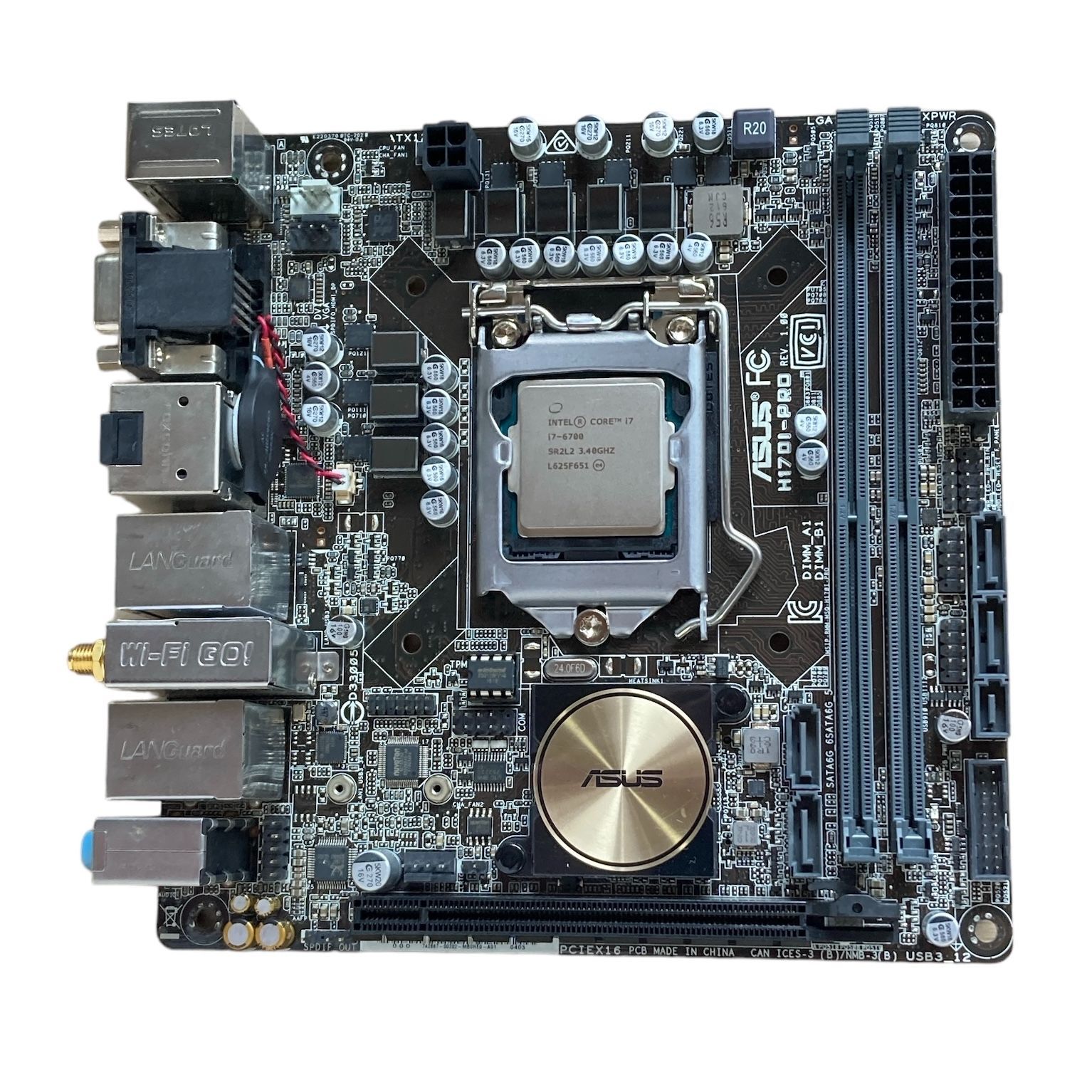 ☆送料無料☆ジャンク品☆マザーボード ASUS H170I-PRO☆INTEL