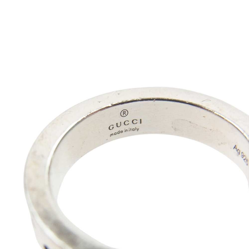 GUCCI グッチ　ゴースト　リング GUCCI】グッチゴースト スターリング シルバーリング ロゴ 6mm