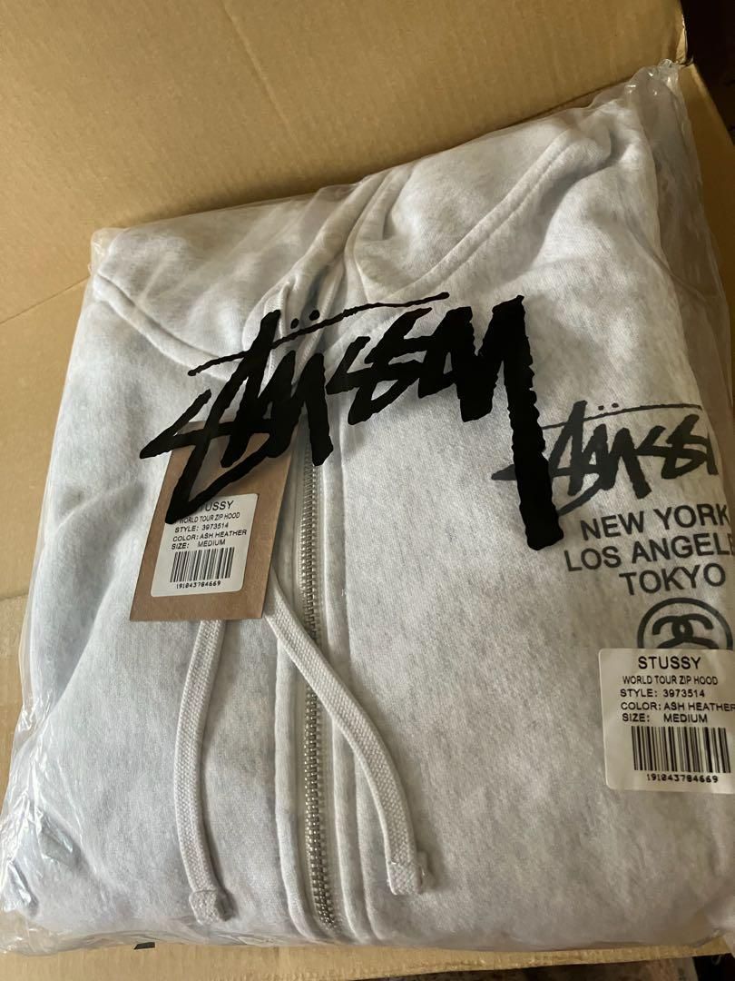 プレ値・即完モデル】stussy パーカー zip付 サイズXL グレー - メルカリ