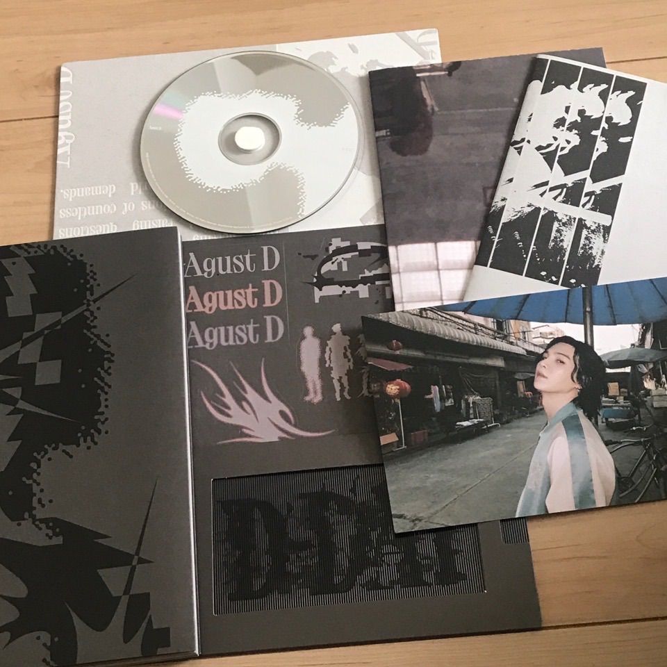 Agust D(SUGA) 直筆サイン「D-DAY」VERSION 02 CD - てでぃ@プロフ必読