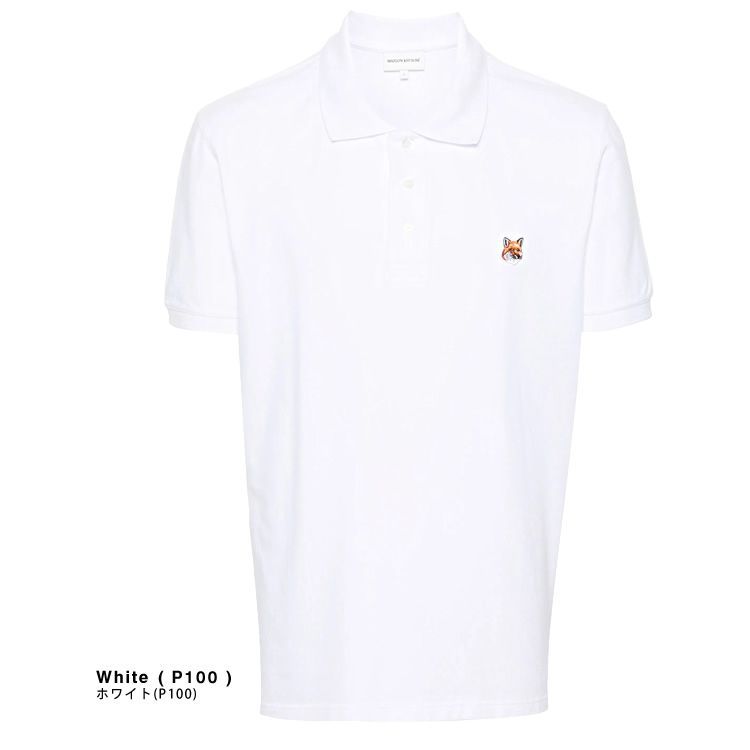 【2025年春夏新作】【確実正規品】メゾンキツネ オーバーサイズ ポロシャツ Maison Kitsune メゾンキツネ フォックスロゴ オーバーサイズ