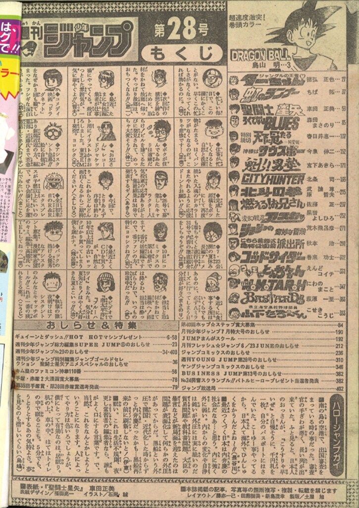 週刊少年ジャンプ 1988年