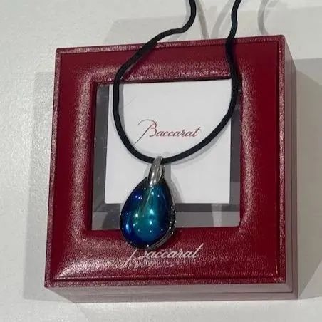 Baccarat バカラ プシデリック スカラべブルー SV925 チョーカー