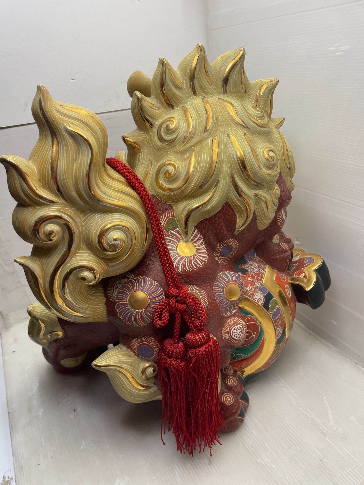 超美品　九谷焼　大型の唐獅子　打出の小槌 九谷焼 大型の唐獅子 打出の小槌 - メルカリ