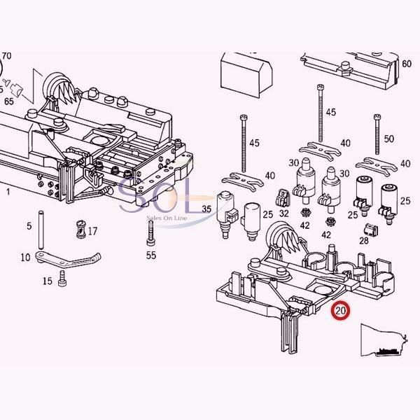 送料無料 ベンツ W202 722.6系 5速AT エレクトリックプレート エレクトリカルプレート 4点セット C200 C230 C240 C280 1402701161 出荷締切18時