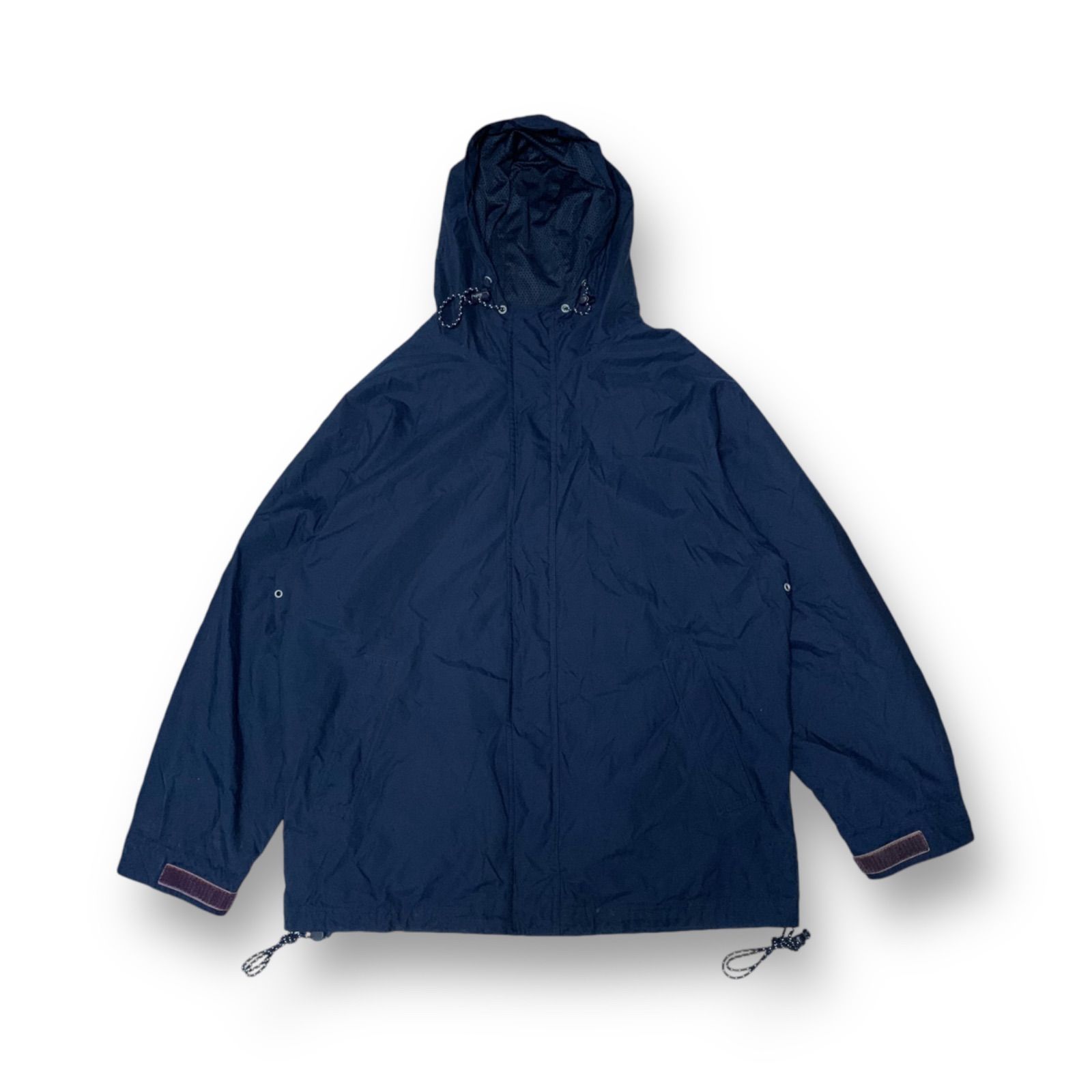 00s GAP Nylon Mountain Parka ギャップ ナイロンマウンテンパーカー ネイビー Lサイズ マルチポケット ベンチレーション ドローコード Y2K テックウェア ストリート アウトドア OLD GAP オールドギャップ