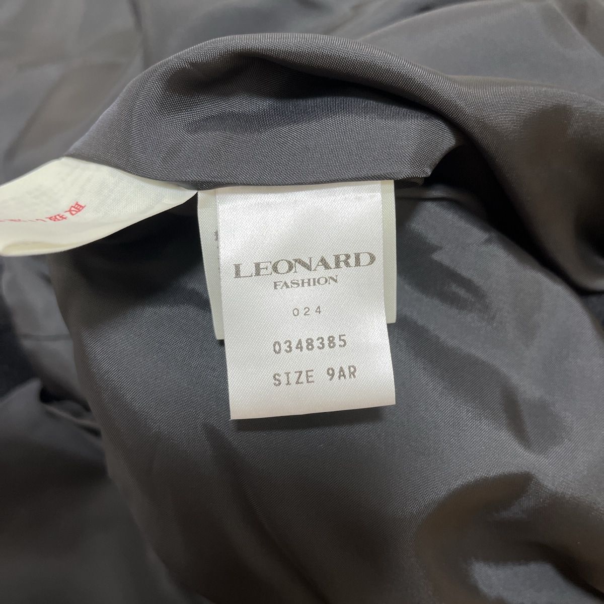 LEONARD(レオナール) コート サイズ9AR S レディース - 黒×アイボリー  