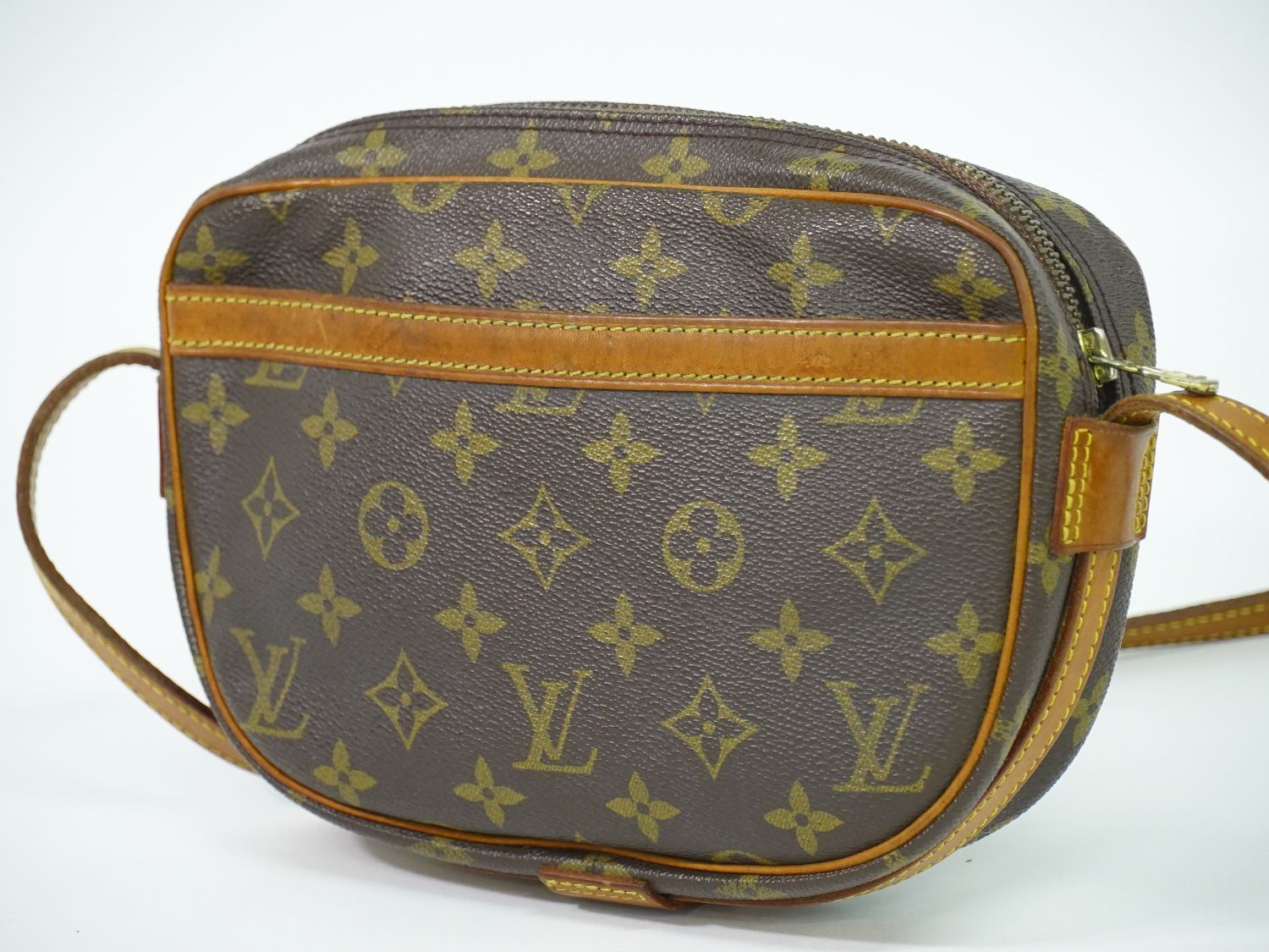 本物 ルイヴィトン LOUIS VUITTON LV ジュヌフィーユ モノグラム ショルダーバッグ ポシェット ブラウン M51227 Jeune Fille ビトン バッグ 中古 【フォロー割】