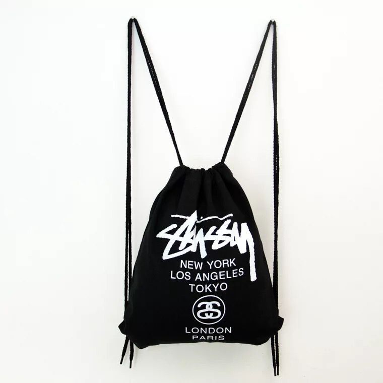 新品未使用 STUSSY ステューシー ナップサック リュック ブラック 男女兼用