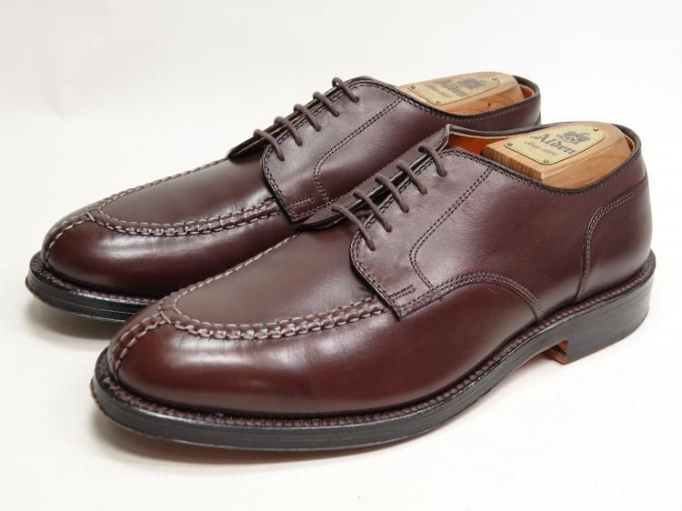  589 0925 使用数回 オールデン Uチップ ダークブラウン カーフ 8 D 925 ドレス ビジネスシューズ ブーツ 革靴