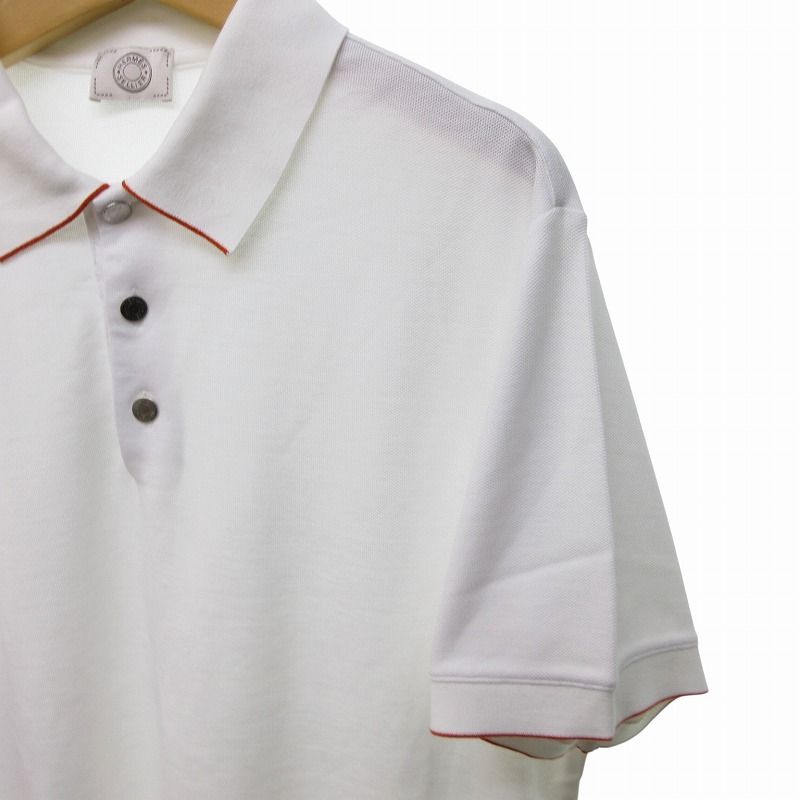 エルメス HERMES SELLIER 美品 ポロシャツ カットソー 半袖 セリエ  