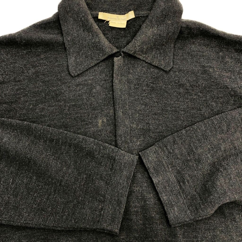 Ermenegildo Zegna エルメネジルドゼニア ニットポロ ハーフジップ