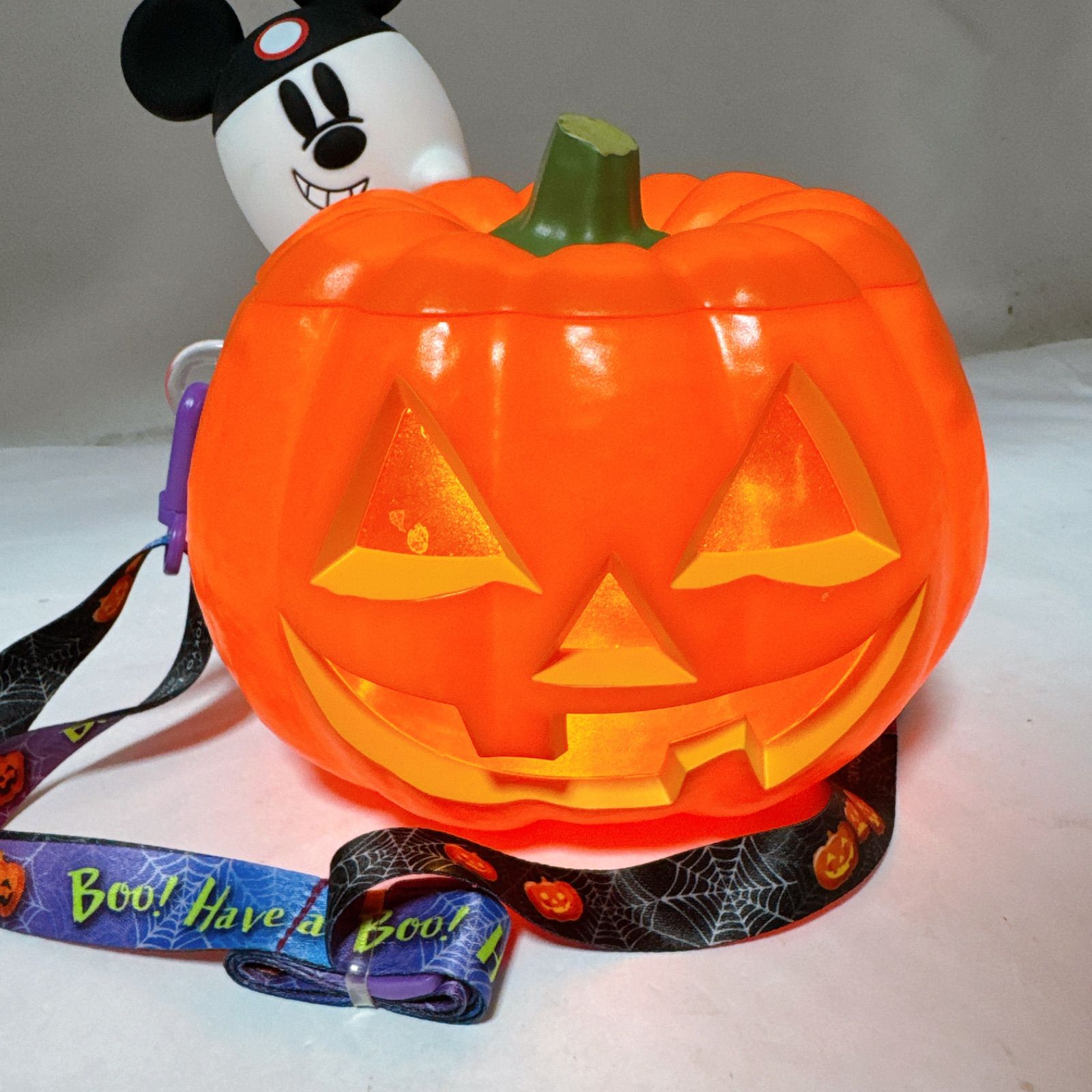 【未使用品】1つのみ WDW ジャック　ハロウィン ポップコーンバケット やわらかなゴーストが付いたかぼちゃ形！東京ディズニーランド