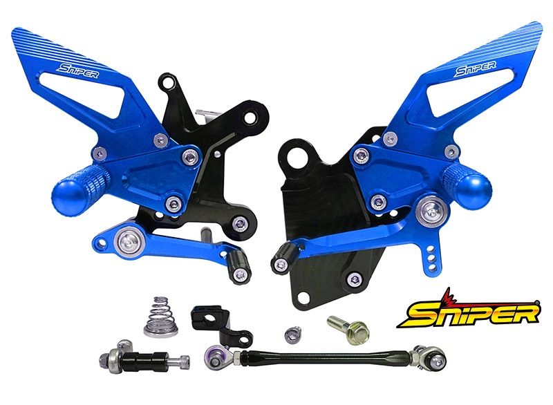 NINJA250 NINJA400 Z250 Z400 ABS対応 ストリート用 バックステップ 青 