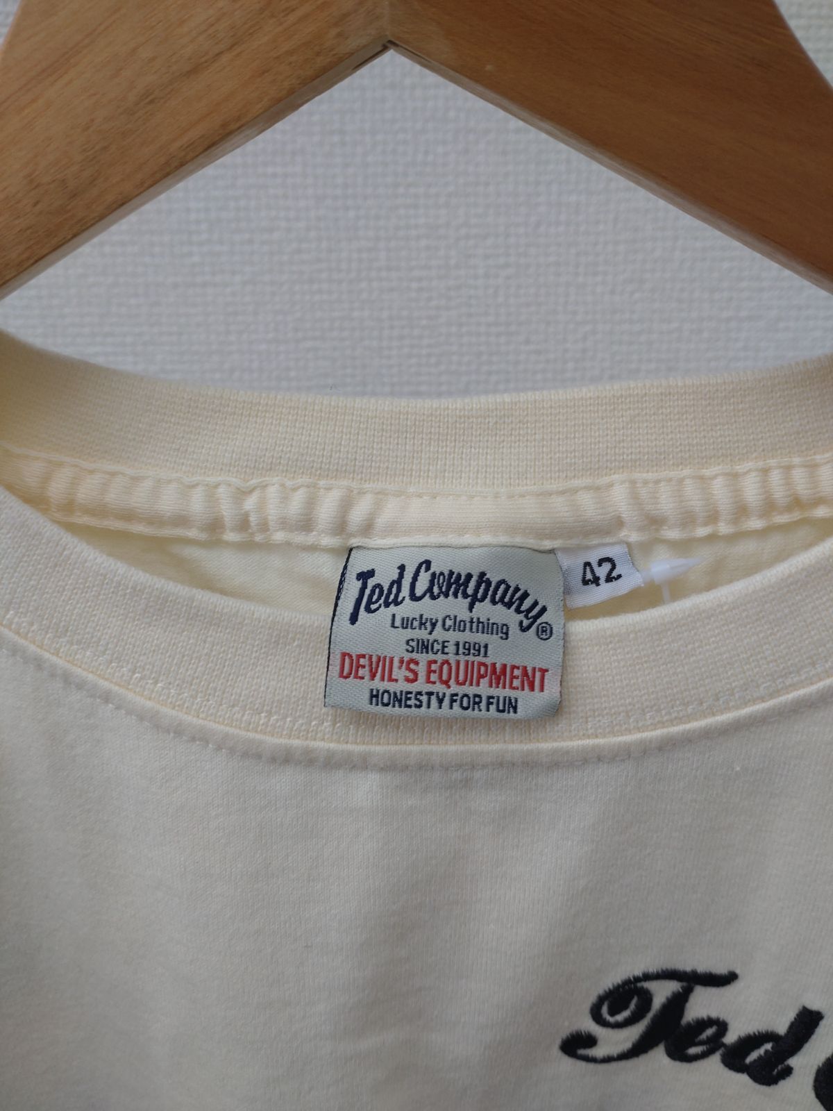 MACTOOLS×TEDMAN'S 刺繍Tシャツ WHITE 40(L)/42(XL) MACTOOLS×TEDMAN'S 刺繍Tシャツ WHITE 40(L)/42(XL)