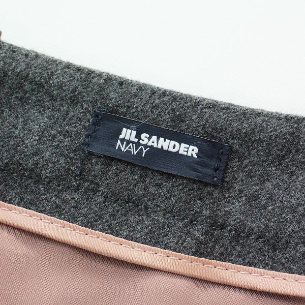 JIL SANDER NAVY ジルサンダー ネイビー タックテーパードパンツ 34