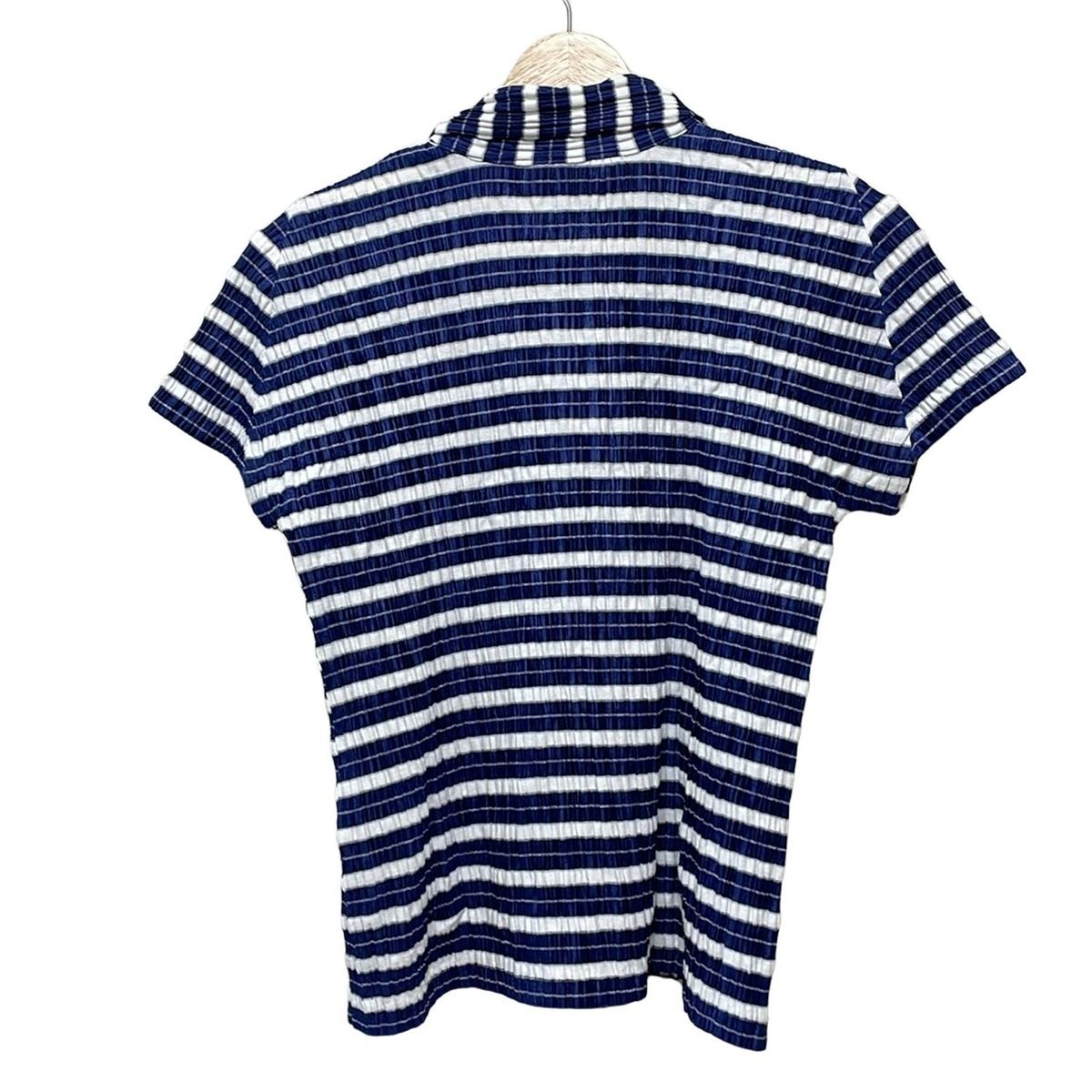 美品✨プリーツプリーズ 半袖カットソー ポロシャツ 白 サイズ03 美品✨プリーツプリーズ 半袖カットソー ポロシャツ 白 サイズ03