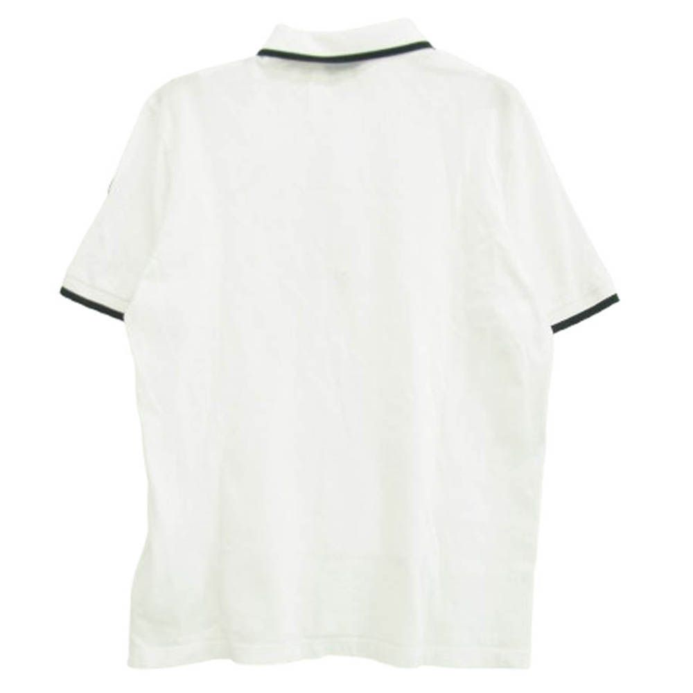 MONCLER モンクレール I10918A00016 polo maniche corte ポロ 半袖 シャツ ホワイト系 M