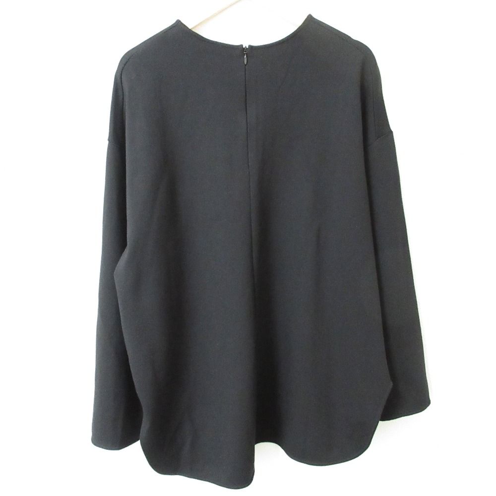 美品 22AW yori ヨリ ぬくぬくTeeブラウス ストレッチ 長袖 裏起毛 オーバーサイズ カットソー プルオーバー YR2211-139AW F ブラック レディース 古着 中古 美品 22AW yori ヨリ ぬくぬくTeeブラウス ストレッチ 長袖 裏