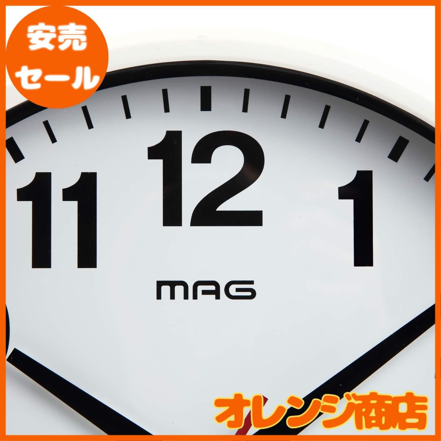 MAG(マグ) 掛け時計 アナログ シューレ 静音 連続秒針 ホワイト W-771WH-Z