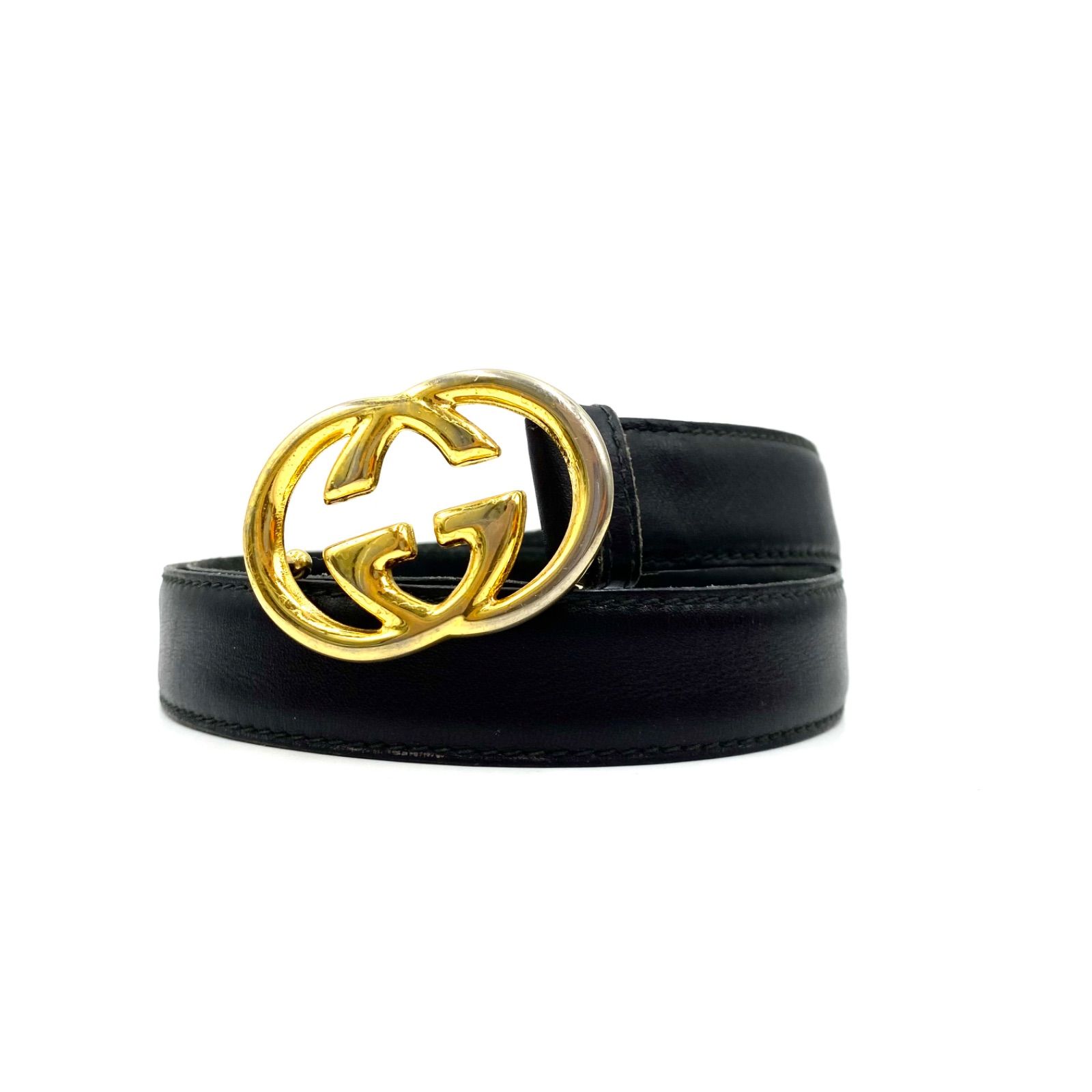 希少 GUCCI グッチ オールドグッチ ベルト ウエスト ロゴ