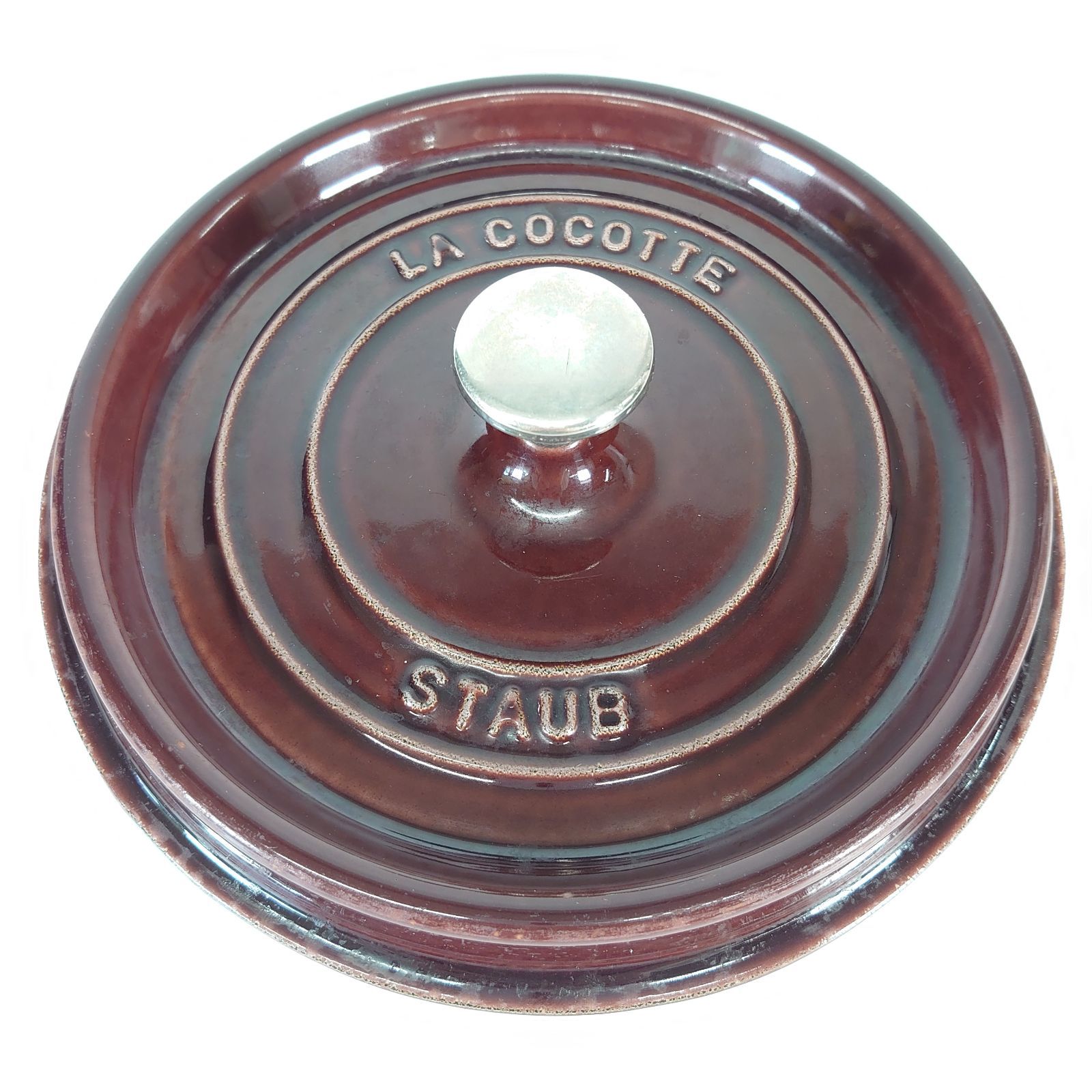 廃盤色【新品未使用】STAUB／ラウンドココット オーベルジン 22cm