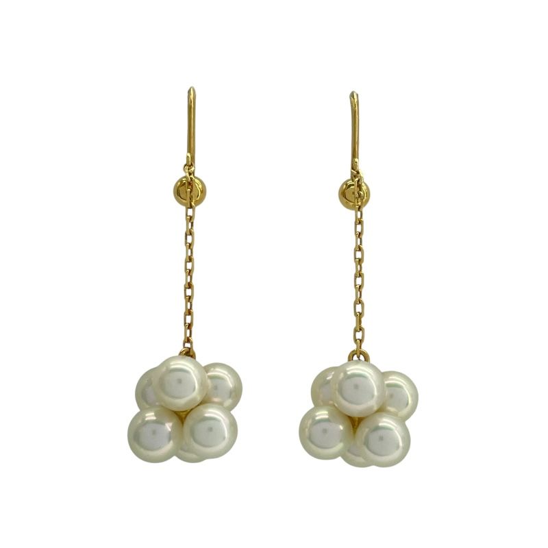 ミキモト MIKIMOTO K18 パールイヤリング K18YG ジュエリー
