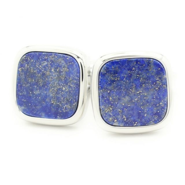 シルバー×ラピスラズリ カフス カフスボタン カフリンクス cufflinks cuffs メンズ 男性 スーツアクセサリー専門店 父の日 ギフトにも 誕生日 プレゼント プチギフト おしゃれ カフスマニア