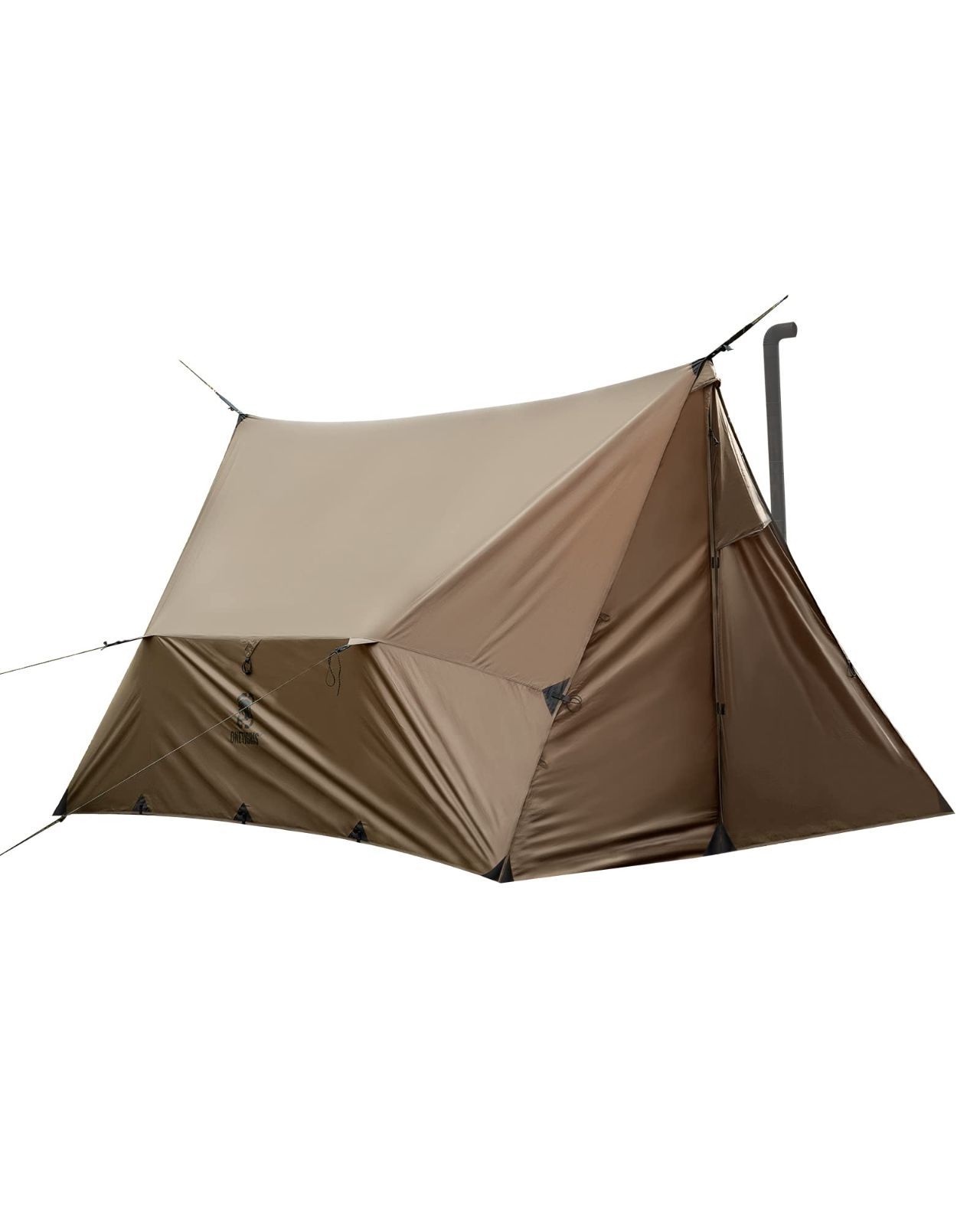 新着商品 70Dナイロン生地 ブラウン フロアレスシェルター 2.0 ROCDOMUSハンモックオーニング＆ホットテント OneTigris