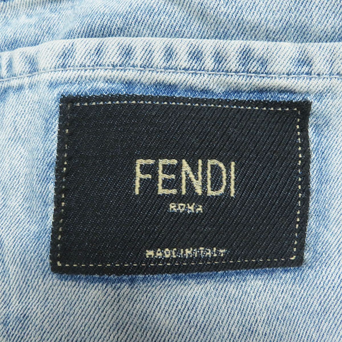 ドンドン見直し】良品□2021年製 FENDI/フェンディ FLP284 ロゴワッペン デニムパンツ/ジーンズ ブルー 35/34 イタリア製 正規品  メンズ - メルカリ