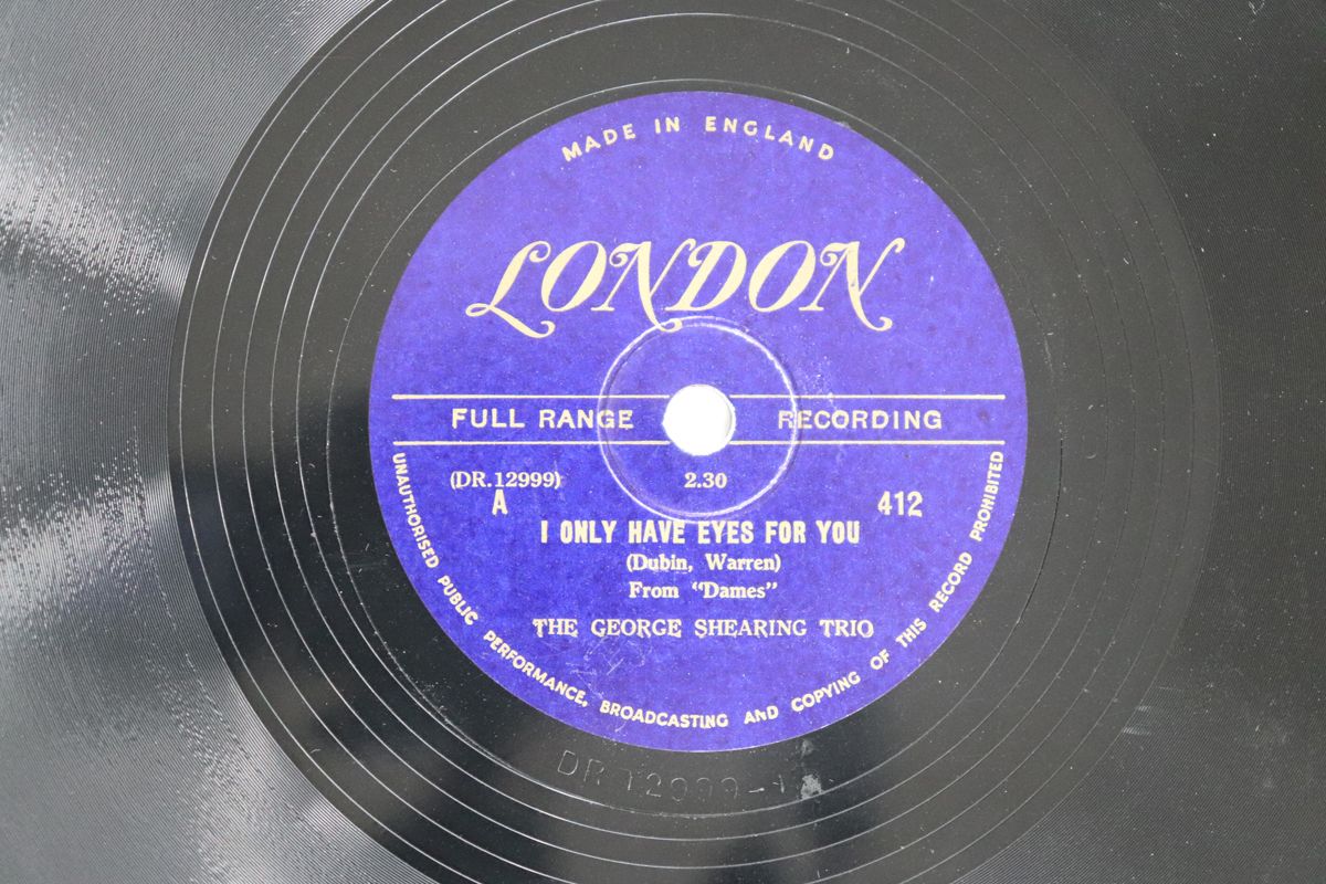 英78RPM/SP George Shearing I Only Have Eyes For You