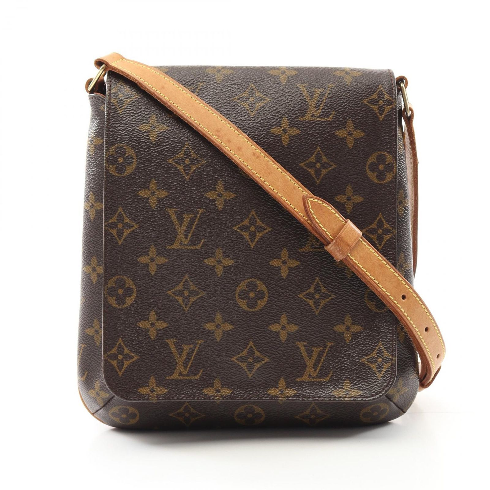 ルイ ヴィトン LOUIS VUITTON ショルダーバッグ ミュゼットサルサ ロングストラップ M51387 PVCコーティングキャンバス レザー ミュゼット サルサ ロング レディース Used B