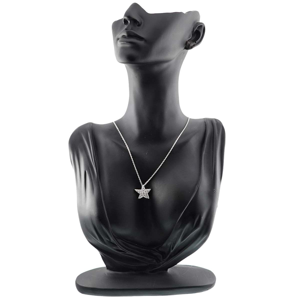 シャネル CHANEL コメット ダイヤ ネックレス ラージ LM 41cm K18 WG