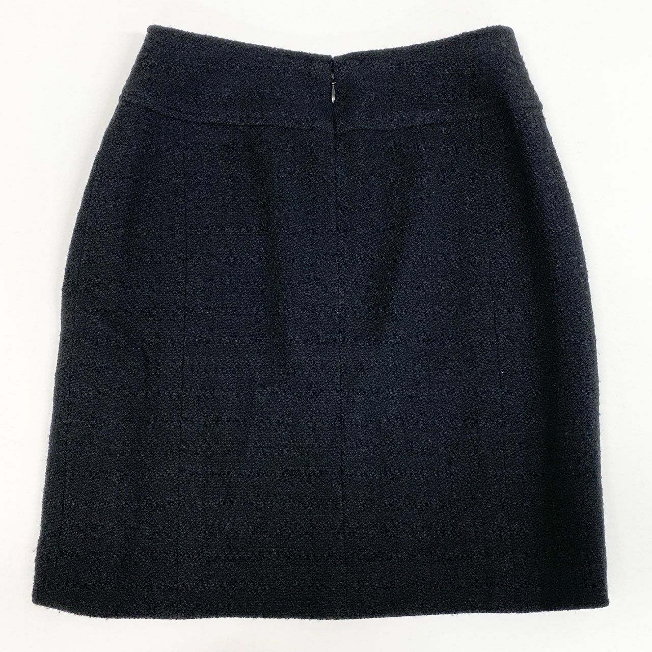 11j6 CHANEL シャネル フランス製 98P ツイードスカート ボトムス P11509V06767 40 ブラック レディースo07t