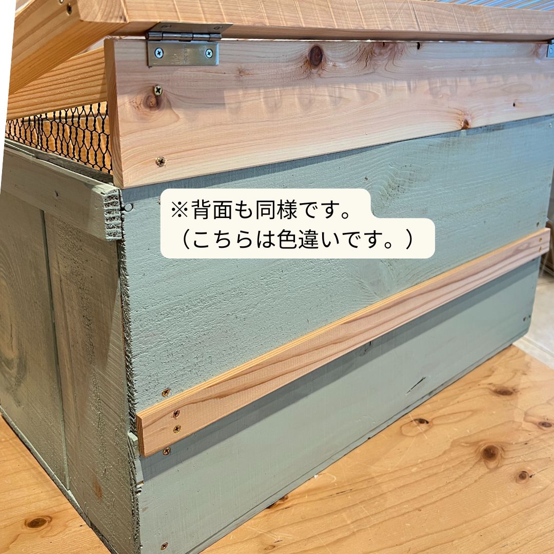 キエーロ りんご箱コンポスト（サイド網つき/ホワイト塗装） - メルカリ