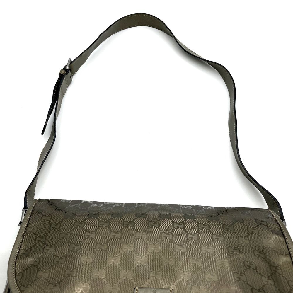 GUCCI グッチ 201732 ショルダーバッグ GGインプリメ 斜め掛 ブラウン 
