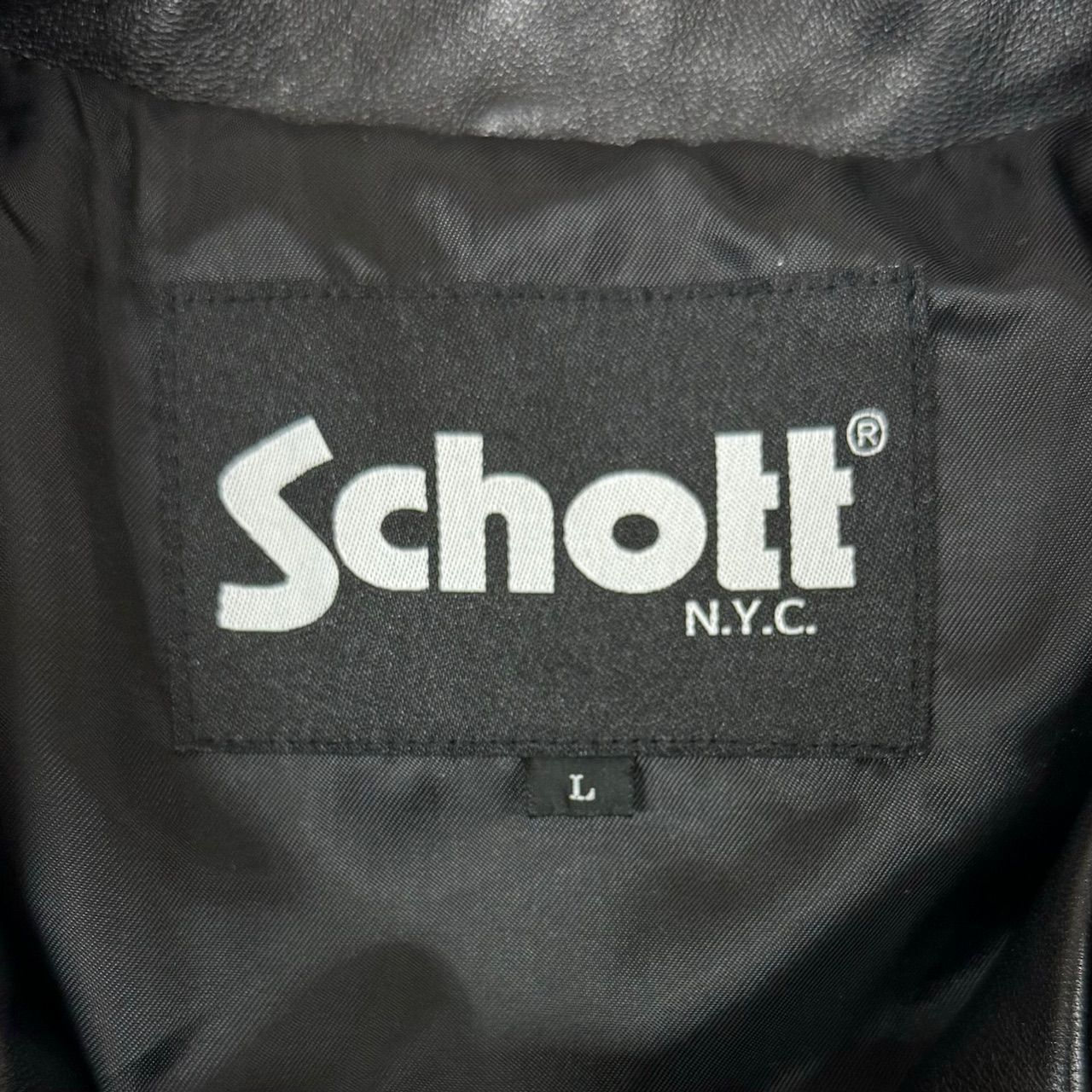 国内正規 美品 Schott LOOSE FIT LEATHER COACH JACKET ルーズフィット 