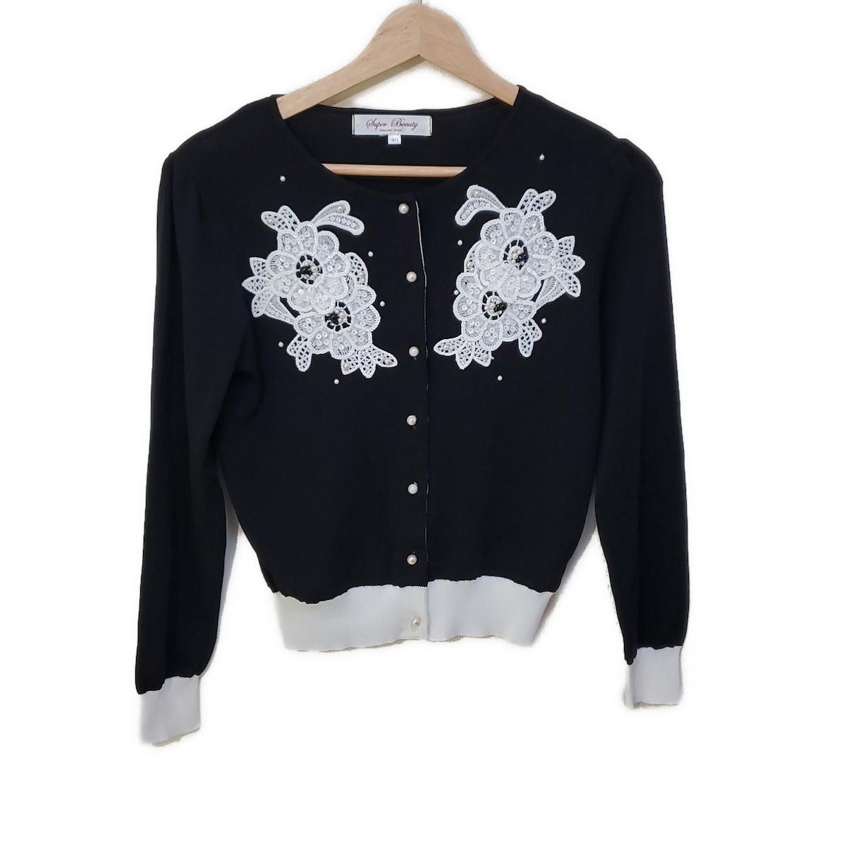 スーパービューティー カーディガン サイズ40 M レディース美品