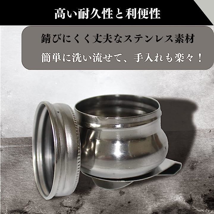 色絵油つぼ　MA536 Quikaboo 油壷 パレット 油絵 油彩 筆洗器 油つぼ 防錆 蓋付き
