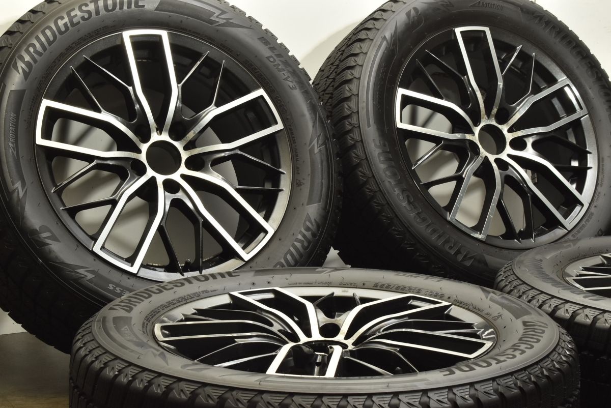 バリ溝 EUROBAHN MTX 18in 8J 40 PCD120 ハブ径74mm ブリヂストン ブリザック DM-V3 255 55R18 BMW X5 E70 F15 X6 E71 F16