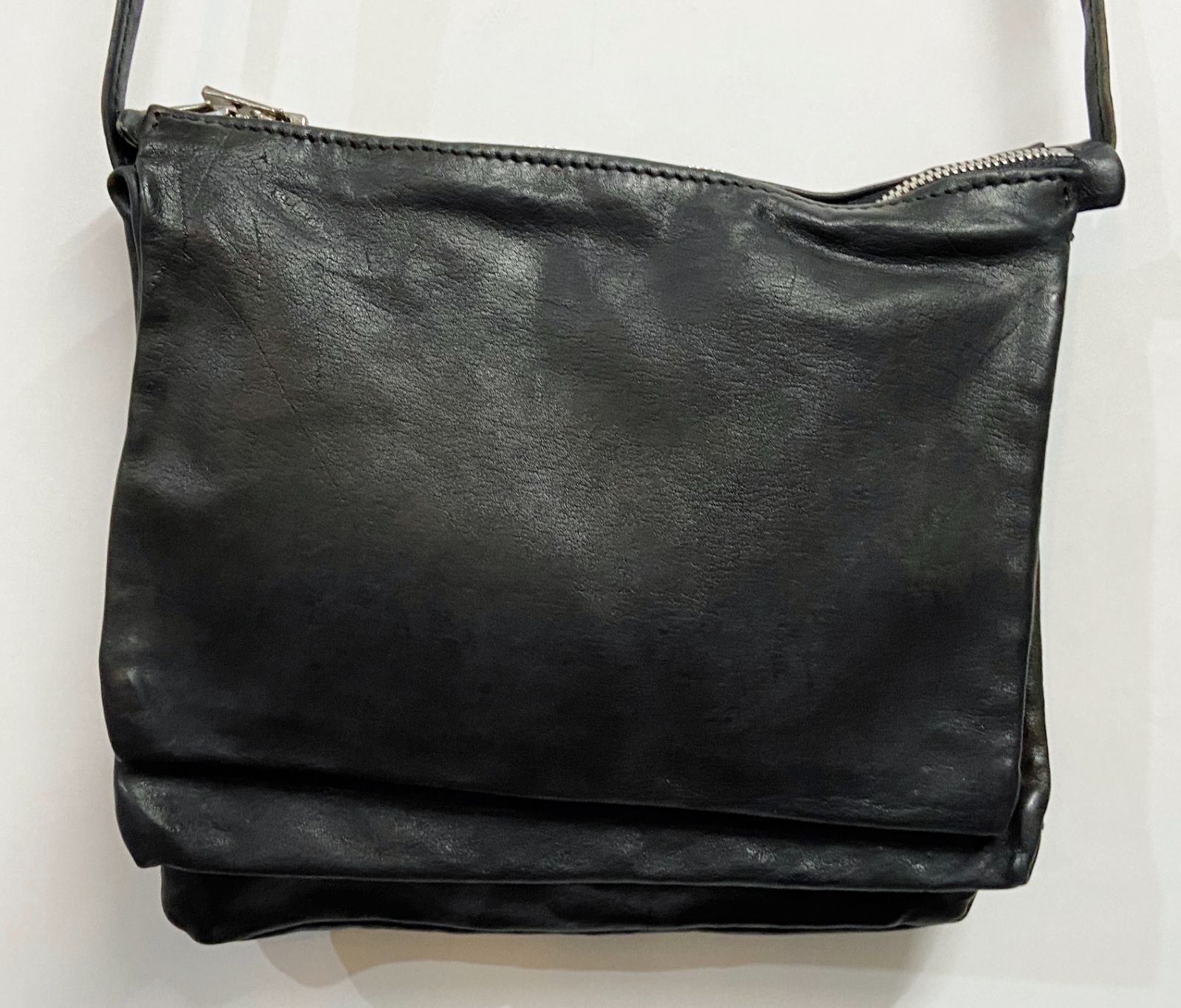 Guidi グイディ 3 POCKETS BAG カンガルーレザー ショルダーバッグ 鞄 