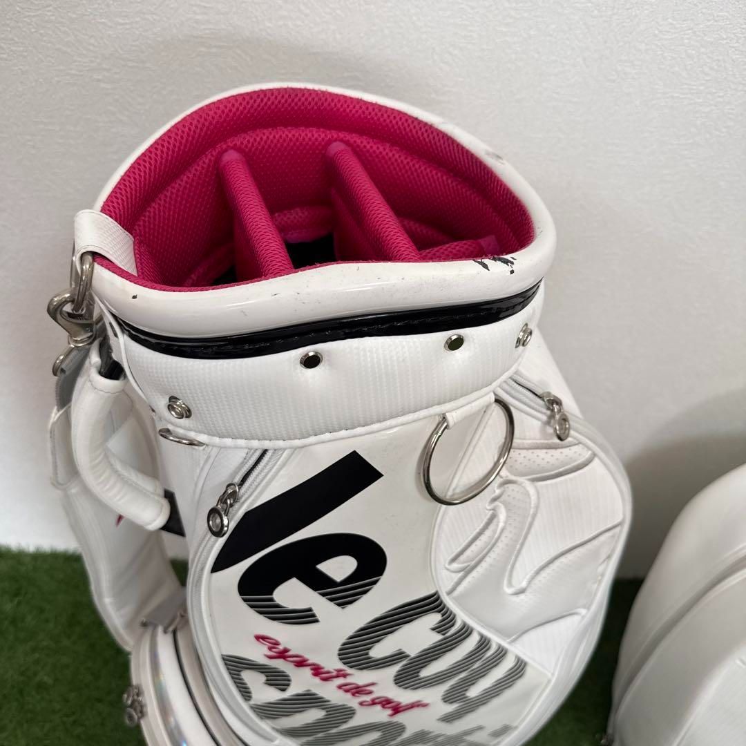 ホワイトゴルフバッグ キャディバッグ