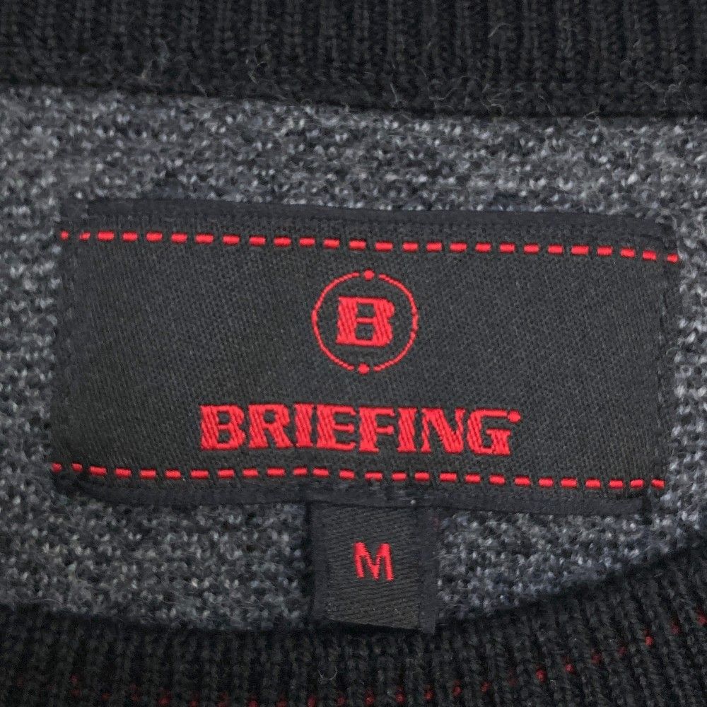 サイズ：M BRIEFING GOLF ブリーフィング 2022年モデル ウール ニット