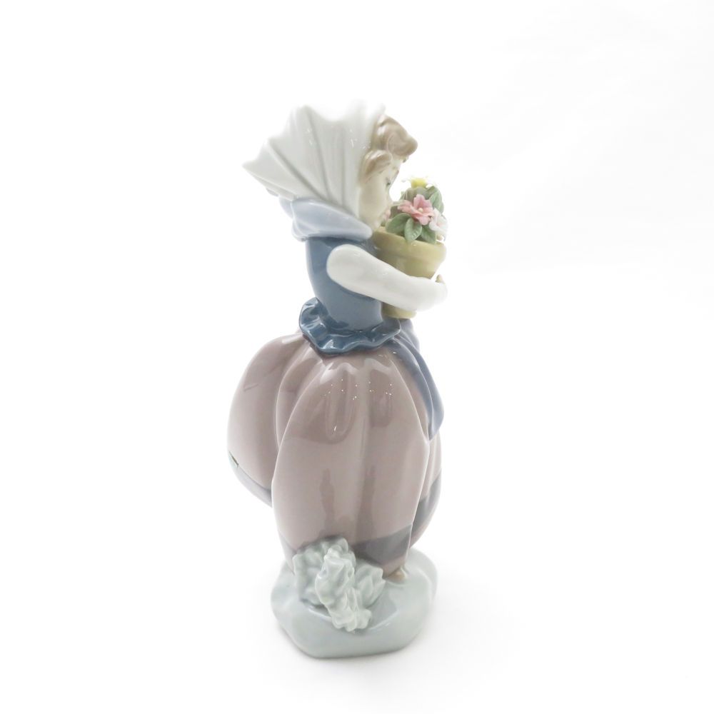 LLADRO リヤドロ 春が来た 置物 5223 美品 LLADRO リヤドロ 5223 春が来た フィギュリン 置物 女の子