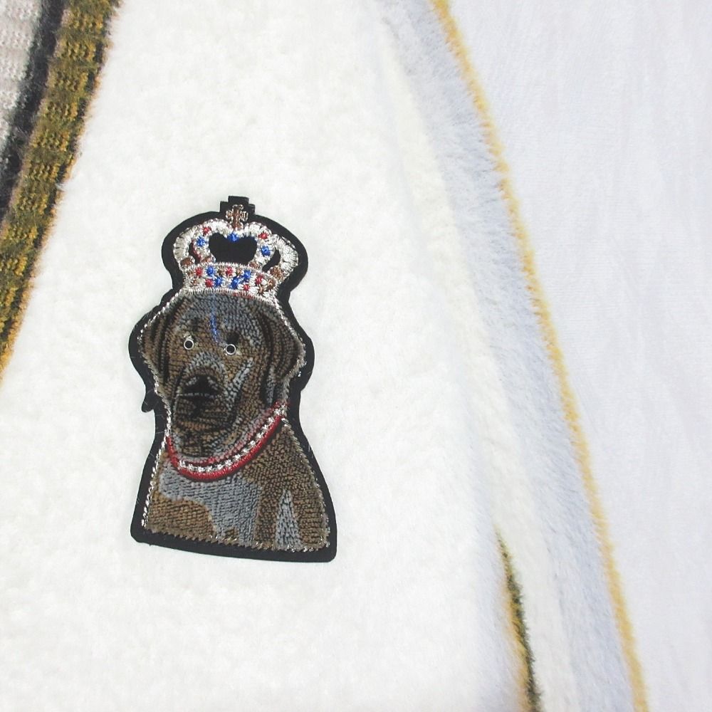 美品 MAISON HAUSSMANN メゾンオスマン 犬 ドッグ ワッペン V