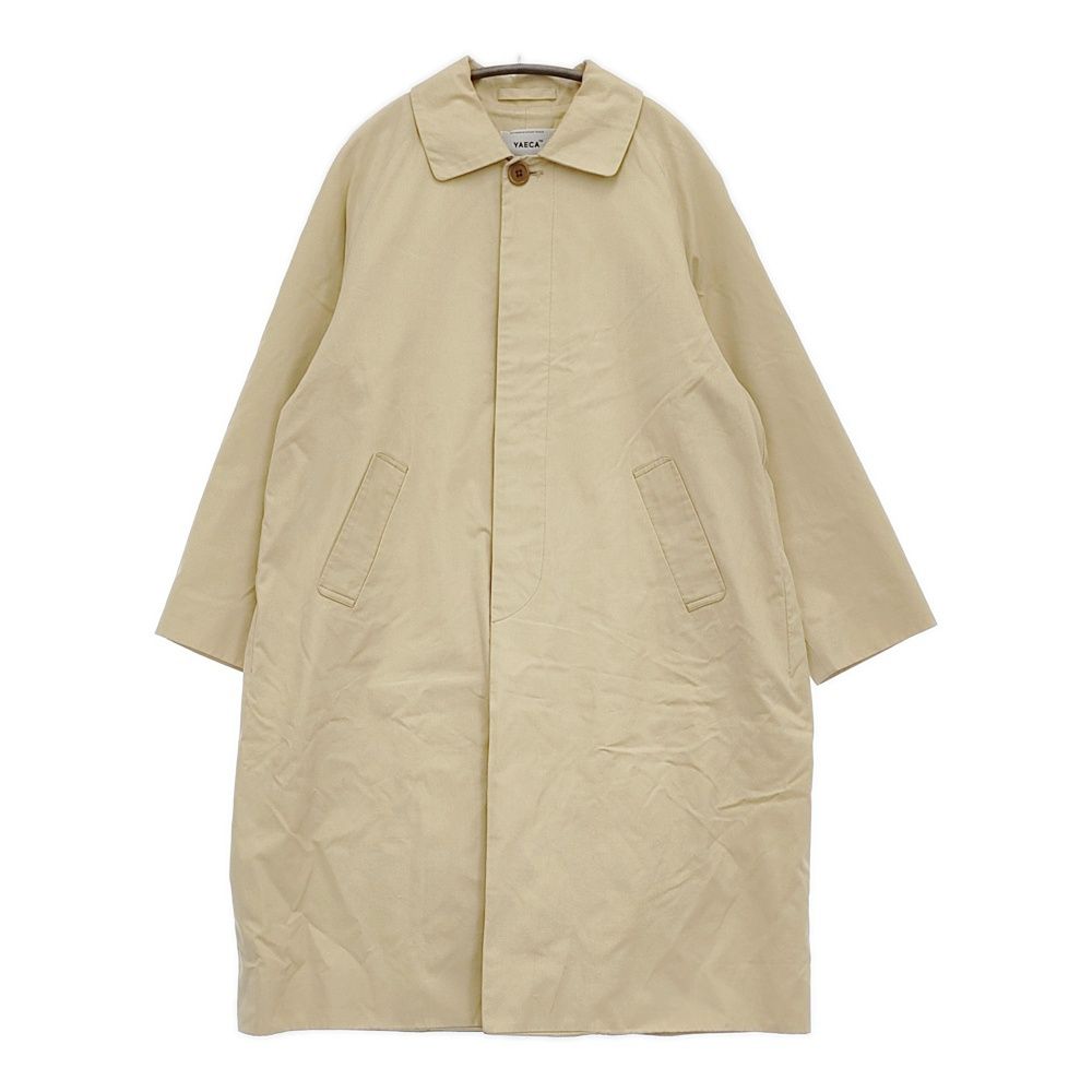 YAECA ステンカラーコート ロング Soutien Collar Coat 175202 サイズM ステンカラーコート ベージュ レディース ヤエカ 5-1008T♪
